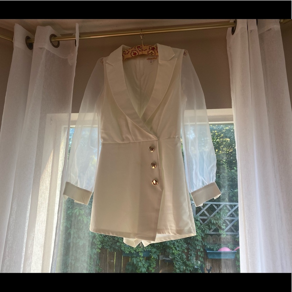 Size medium white romper